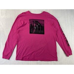 The North Face Men’s XL Vibrant Pink Logometrics Long Sleeve Graphic T-Shirt
